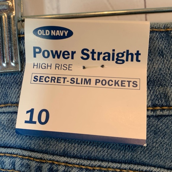 Old Navy Jeans High Rise Power Straight NWT - Picture 7 of 9
